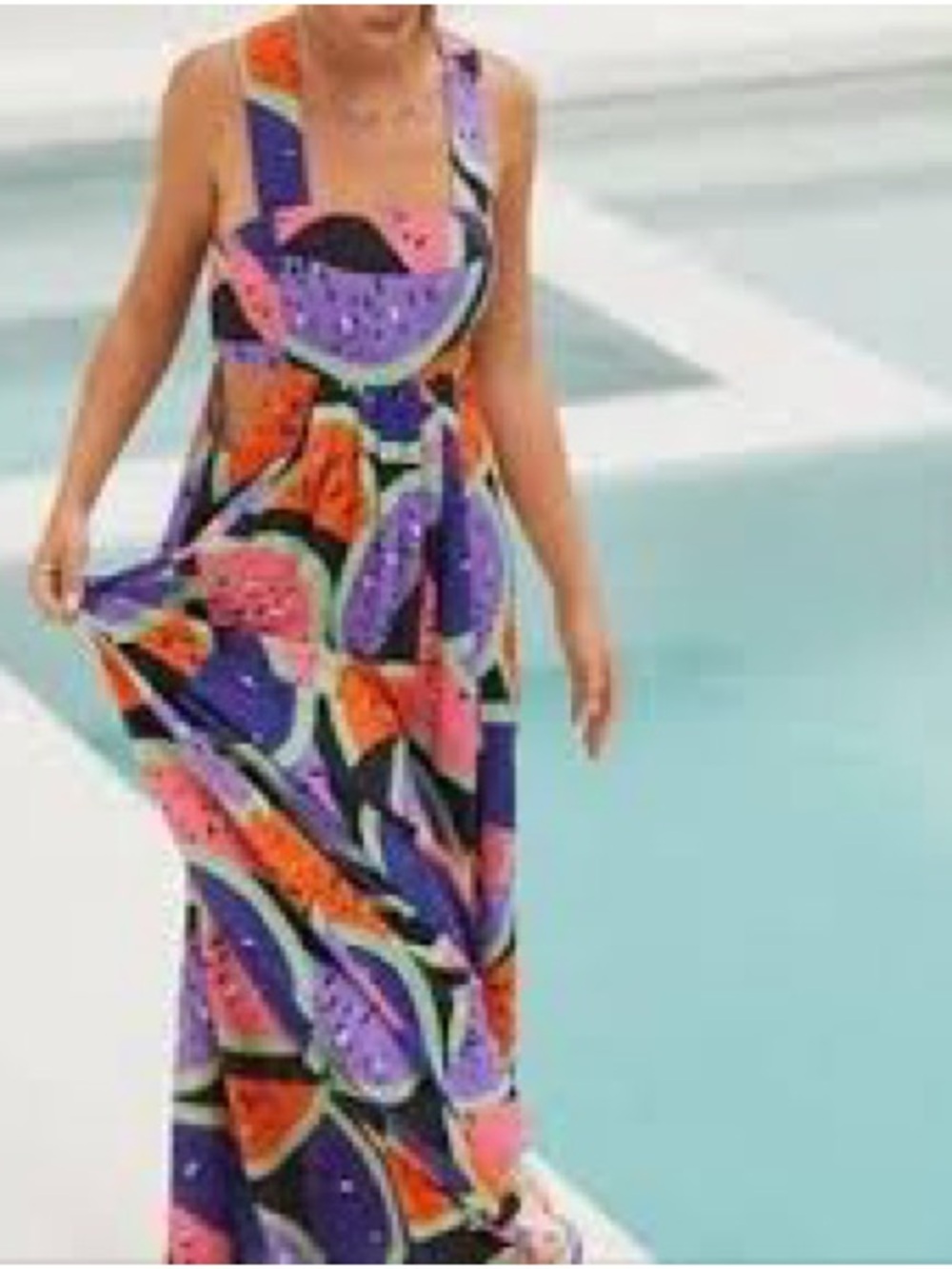 Anthropologie The Piper Bandeau Cutout Maxi Dress